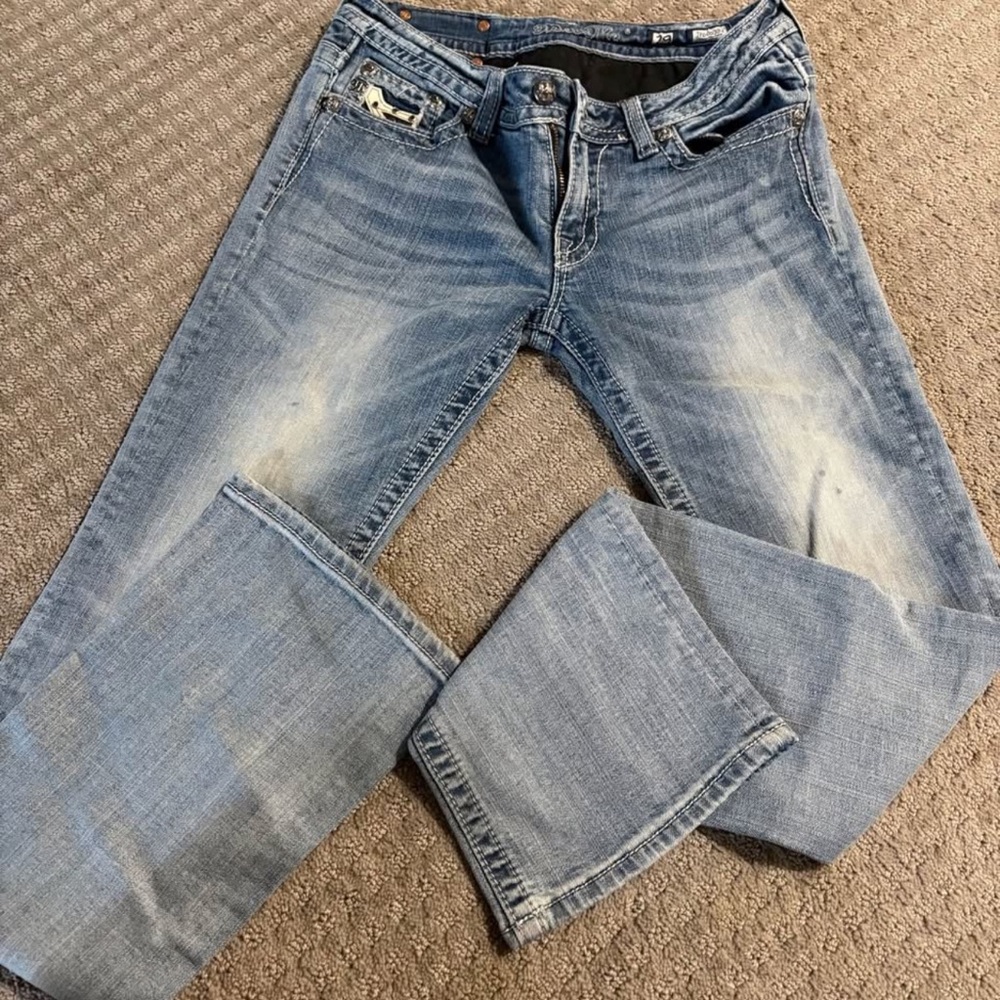 Women's Boot Cut Jeans in Light Blue